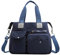 DIRRONA Handtaschen Damen Tasche Mit Vielen FäChern, Elegant Damen Handtasche Groß Leichte UmhäNgetasche Arbeit Shopping Freizeit Reise Shopper Schultertasche & Tasche Nylon Marineblau
