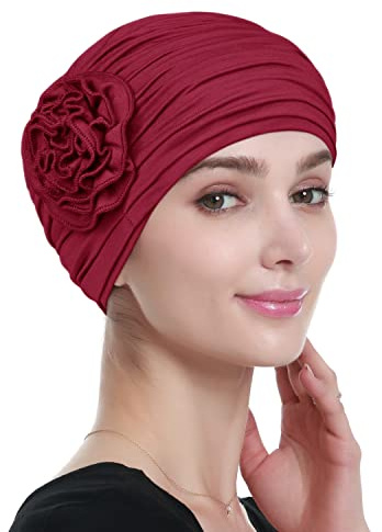 Alnorm Blumen-Design Chemo-Haarausfall-Kappen Krebs-Kopfbedeckung für Frauen