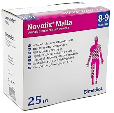 Venda tubular de malla Novofix 25 m (8-9: Perineos muy grandes y troncos grandes)