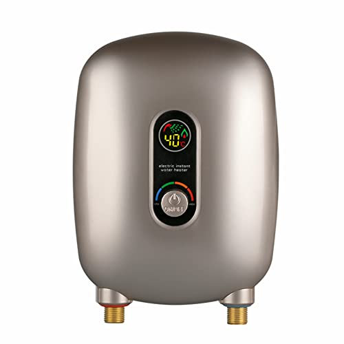 Mini calentador de agua eléctrico de 6,5 kW, 3 segundos que es caliente, calentador de agua instantánea sin depósito, calentador de agua caliente instantánea