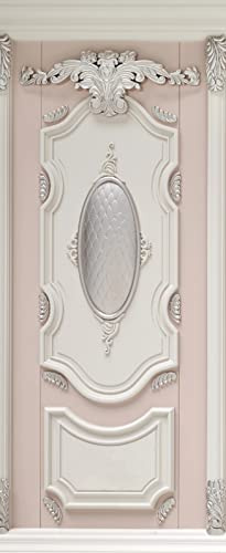 A.Monamour Pegatinas Decorativas de Puerta Autoadhesivo 3D Puerta De Pared Interior Clásica Con Decoraciones Ornamentadas Vinilo para Puertas Mural PVC Pegatinas de Pared Foto Poster 85x200cm
