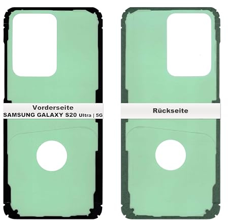 IS-TECK Akkudeckel Kleber kompatibel für Samsung Galaxy S20 Ultra G988F G988B 5G Klebe Band Dichtung Streifen Folie Back Cover