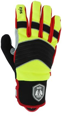 SEIZ Jagdhandschuhe Wild Trail Gelb/Schwarz/Rot Größe 12