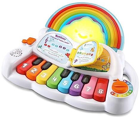Leapfrog VTech - Piano arcoíris, Juguete Interactivo para niños +1 año, Descubre la música, Aprende Vocabulario en inglés, Versión ESP