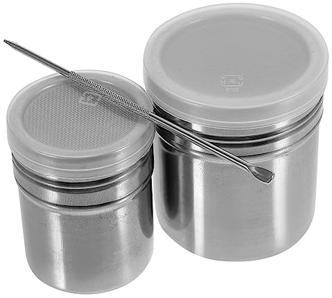 HEMOTON Distributeur de Poudre en Acier Inoxydable 1 Set pour Restaurant