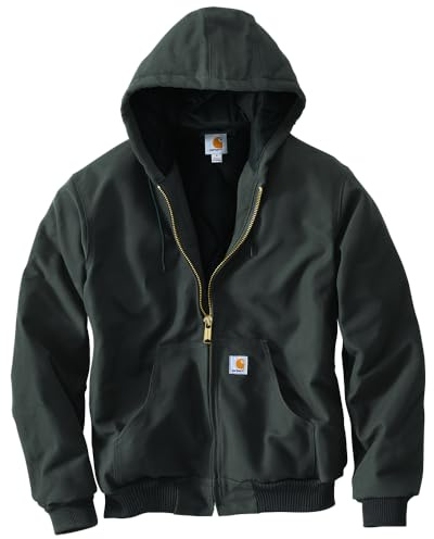 Carhartt Herr J140 Loose Fit Firm Duck Isolerad Flanellfodrad Aktiv Jac, Grus, L