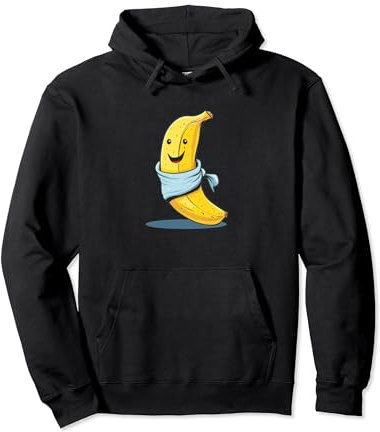 Lustige Banane mit Bandana für Bananenliebhaber Pullover Hoodie