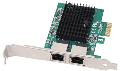 2,5-G-Dual-Port-PCIe-Ethernet-Netzwerkkarte, Realtek RTL8125B, für Desktop-PC, Ethernet-Adapter mit Umfassender Kompatibilität