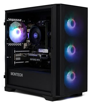 MW Gaming PC Intel Luna 4 • Intel 14100F • RTX 3050 6GB DDR6 • 16GB 3200MHz DDR4 • 1TB NVME SSD • Bronze Rated PSU • Black Mesh RGB Gaming PC • WiFi • Windows 11