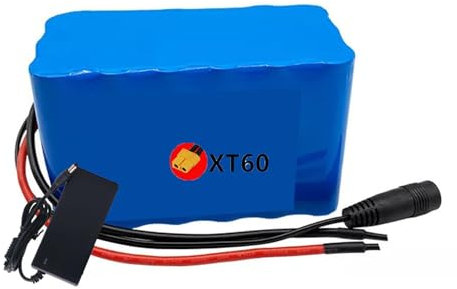 Batería de Bicicleta Eléctrica de 24V 30Ah 7S3P Batería de Iones de Litio Placa Protectora BMS Incorporada con Cargador para Bicicletas Eléctricas Bicicletas XT60 Plug,24V 30Ah