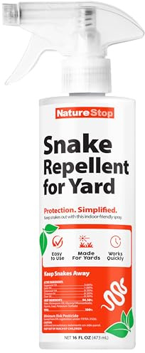 NatureStop Snake Repellent Spray for Yard,Snake Deterrent for Outdoor Use, 16 oz (475mL)