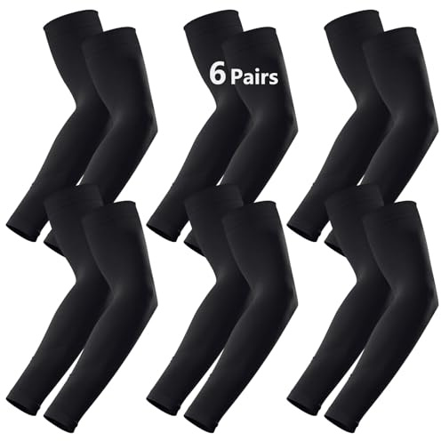 Anpuimult 6 Pairs Arm sleeves for men Woman,Cooling UV Sun Protection sleeves to cover arms for women arm sleeve Running Outdoor Sports