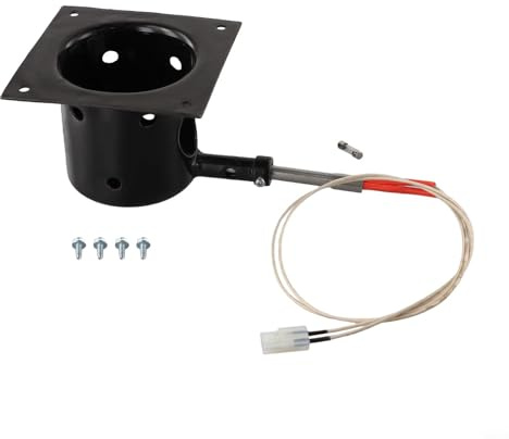 Zilimontt Feuertopf und Hot Rod Zündset aus robustem Stahl, Porzellan, emailliert, kompatibel mit Traeger-Grills, Pellet Pro, Z-Grills und Trail für Glut Pellet-Grills