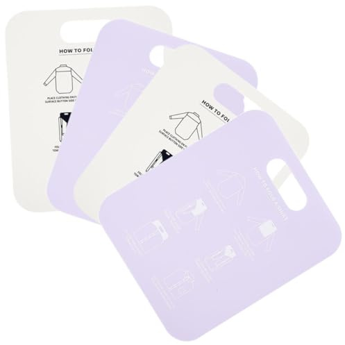 Ipetboom Planche à Plier Vêtements en PP 4pcs pour Organiser et Rendre Les Vêtements Rangés, pour Tiroirs et Placards