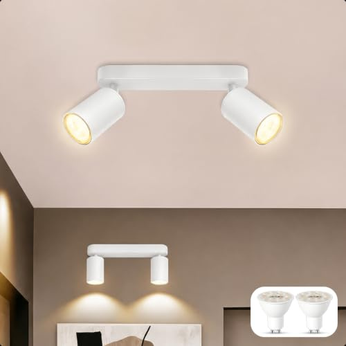 ALUSSO LED Deckenstrahler 2-flammig inkl. GU10 Leuchtmittel