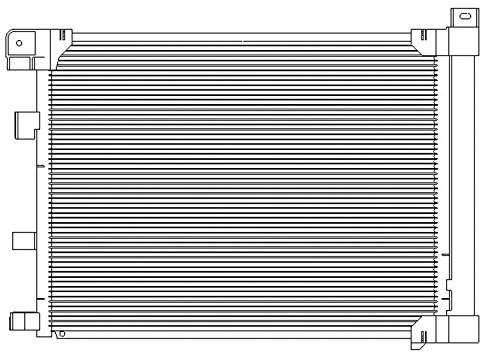 OE Replacement NISSAN SENTRA A/C Condenser (Partslink Number NI3030173)
