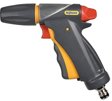 HOZELOCK - Jet Spray Gun Ultramax Pro Metal : For Maintenance, Intensive Use, Ergonomic and Extremely Robust (Metal Body), Locking Function and Flow Control: 3 Spray Patterns [2696 0000]