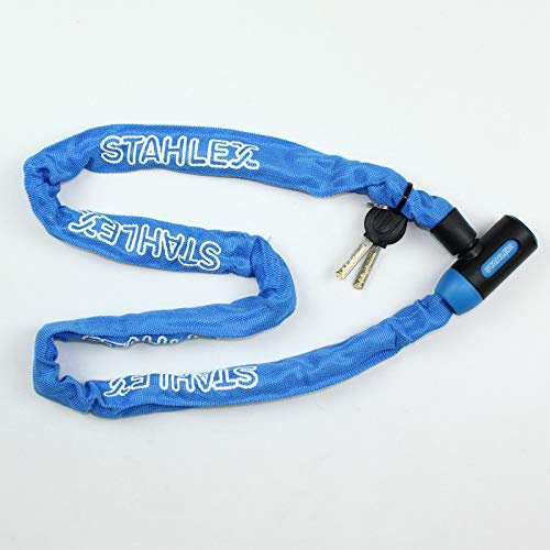 Fahrradschloss 120cm mit 2 Schlüssel Panzerschloss Kettenschloss Motorradschloss Blau