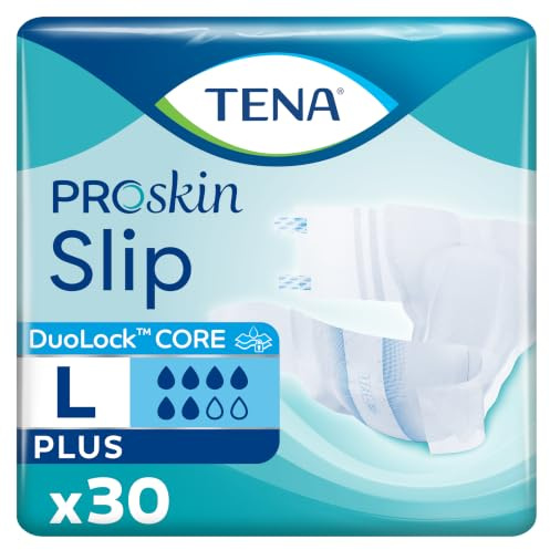 TENA Slip ProSkin Super Inkontinenzwindeln für Erwachsene Größe L, 30 Stück (1 Packung)