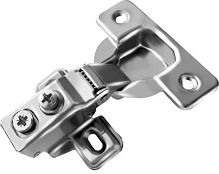 Berta (2 Pieces) 3/8 inch Overlay Face Frame Soft Closing Hinges, 105 Degree 4-Ways 2-Cam Adjustment Concealed Kitchen Cabinet Door Hinges with Screws (3/8 Overlay, 2 Pieces)