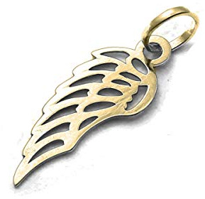 Eurojewellery 9 ct 375 gult guld vinge ängel hänge berlock G23PG