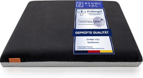 Sitzkissen Stuhl 40x40 cm im 1er Set – Sitzkissen Outdoor mit Memory Foam -Sitzkissen für Indoor & Outdoor Nutzung – Mittelhart H3 Sitzpolster Gartenstuhl Balkon Terrasse – Garten Sitzpolster Schwarz