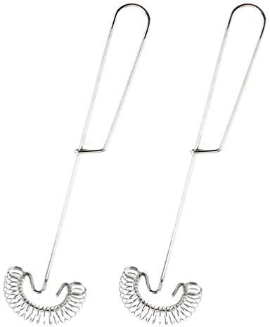 Cabilock 2 Stücke Schneebesen Spiralbesen Edelstahl Handheld Küchenutensilien Zum Mischen Rühren Multifunktional Milch Eier Cream Mehr Saucen Küchenhelfer Küchenzubehör