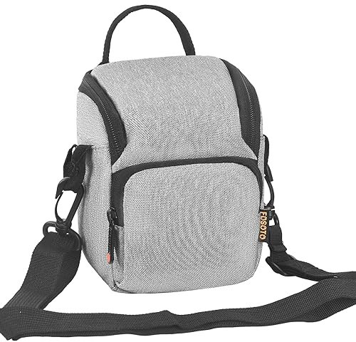 FOSOTO Wasserdicht Kameratasche Schultertasche Kompakte Fototasche Camera Case für Sony W800 RX100 A600 A5100, Canon PowerShot SX620 SX730 G7X, Nikon A1000 W100,Fujifilm Instax Mini 11 SQ20