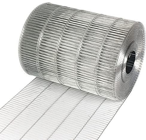 Generic - Verzinkter Volierendraht, 2,5x10cm Loch Volierendraht Drahtgitter, Schweißgitter Zaun Geflügelgehege Gartennetz Für Tier, Hühnerstall, Kaninchen (Color : Silver, Size : 0.5x12m)