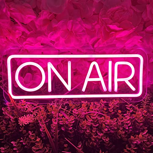 On Air Neonschild für Gaming Room Wanddekoration LED Neonschild für TikTok, Youtube Streamer Live Studio Aufnahme Licht Schild Dekor Mann Schlafzimmer Dekoration