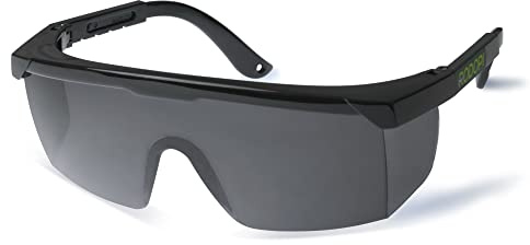 RODOPI UV Schutzbrille ClearVision-Lasercut verstellbar Sicherheitsbrille Anti Fog EN 166 Arbeitsschutzbrille Seitenschutz Überbrille getönt Labor Brille