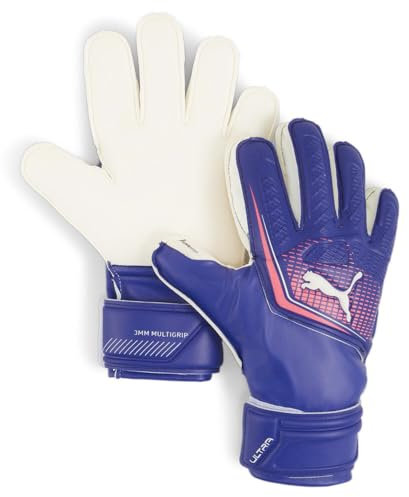 PUMA Ultra Match Protect Jr RC, Jungen Torwarthandschuhe, Lapis Lazuli-Sunset Glow, One Size - 041955