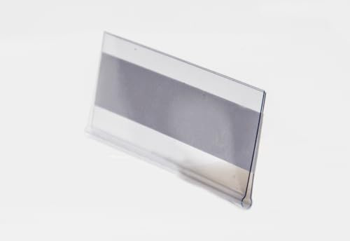 Shelving Inc. 3 x 5 Open-Edge Top-Loading Label Holder, 50 Count