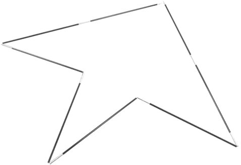 BESPORTBLE Campingzeltstange Ersatz 2 Stück Fiberglas-zeltstangen Starker Stützrahmen Für Planenstangen-Set