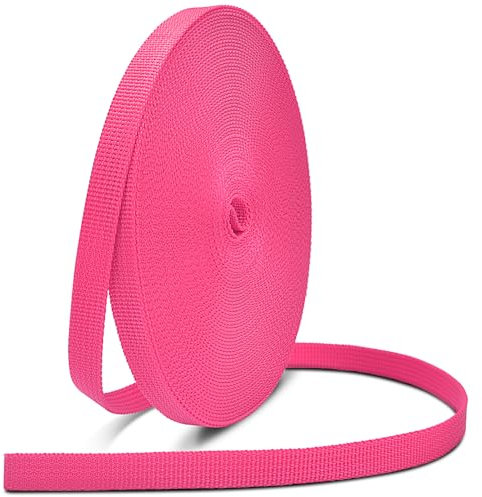 CooBigo Nylon-Gurtband, 0,95 cm, strapazierfähig, 0,95 cm breit, 9,5 m Gurtband für Outdoor-Bastelarbeiten, DIY