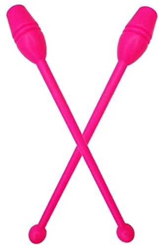Jorzer 2 PCS Rhythmic Gymnastics Stick Clubs Gymnastics Training Equipment Tool Rhythmic Gymnastics Ball 13.78 Length