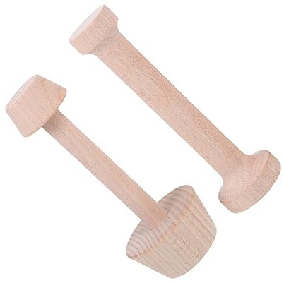 Ciieeo 2piezas Moldes De Madera Para Tartaletas De Huevo Perfectos Para Tartas Muffins y Repostería