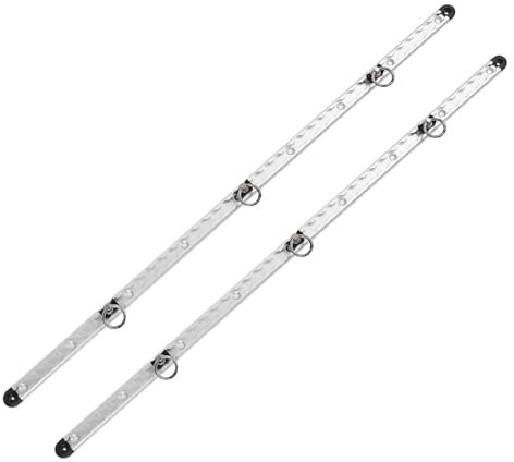 1 Paar L-Schienen-Zurrsystem, 100 cm Langes L-Schienen-Set aus Aluminium, Zurrschiene Zur Ladungssicherung, Ladung-Zurrsystem für Anhänger, Geländefahrzeuge, Leitern, Motorräder