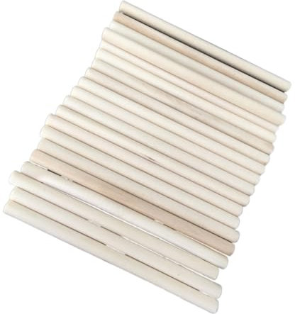NUOBESTY 50stücke Runde Holzsätze Natürliche Holzstäbchen Für Bastelarbeiten Diy-holzmaterial Für Modellbau-projekte