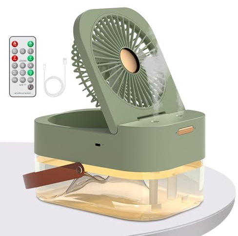 Condizionatore d'aria personale, la del condizionatore d'aria per camera da letto - la piegatura di raffreddamento di ricarica di tipo C | Strumento di raffreddamento estivo di grande capacità tre vel