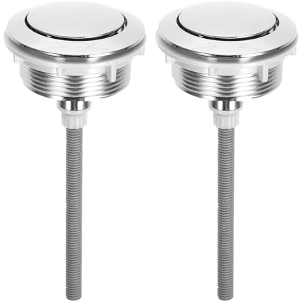 Tofficu Botón Pulsador De Cisterna De Descarga Simple Universal Para Inodoro Botón Del Tanque De Agua Del Inodoro Repuesto Fácil De Instalar Para Baño Oficina Y Hogar 5.11X2.75X2.75in