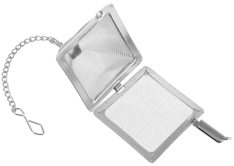 CLISPEED 1pezzi Colino Tè Sfuso in Acciaio Resistente e Facile Da Pulire Filtro Con Catena Per Infusore Multifunzione Adatto Per Spezie e Tisane Per Casa e Ristoranti