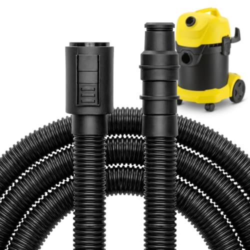 Besshepplo Vacuum Cleaner Hose Replacement Wet Dry Extra Long Hose for NT20 30 WD1 WD2 WD3 WD4 WD5 WD6 WD 6 P Premium PP ABS PC Plastic(3.5 m)
