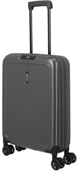 Travelite Koffer Handgepäck mit 4 Rollen für Condor + Ryanair, integriertes Zahlenschloss, Bordtrolley Basics: Kompakter Hartschalen Trolley mit Volumenerweiterung bis 38 Liter, 55x40x20 cm, 2,9 kg