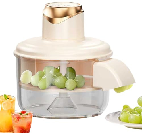 Pelador De Ajos Eléctrico - Peladora De Uvas Eléctrica | 2025 Nueva Herramienta Automática Para Quitar La Piel De Frutas Pequeñas | Máquina Peladora De Ajos Multifuncional Para Cocina (Amarillo)