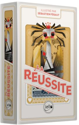 IELLO Traditionella kort: Framgång - S.Féraut | Solitaire Game | Vibrerande illustrationer | Premium Box | Regler ingår