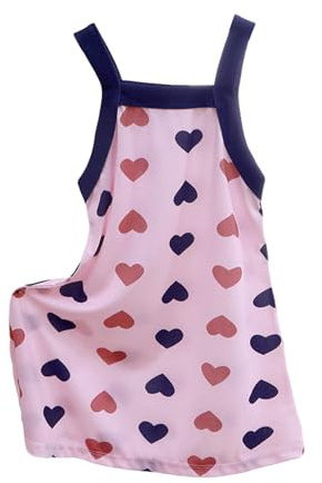 Vestido niña Tirantes Finos Playa Verano Fresco Ligero Estampado Tropical algodón Transpirable Ajustable Juego Libre Vacaciones Arena A19