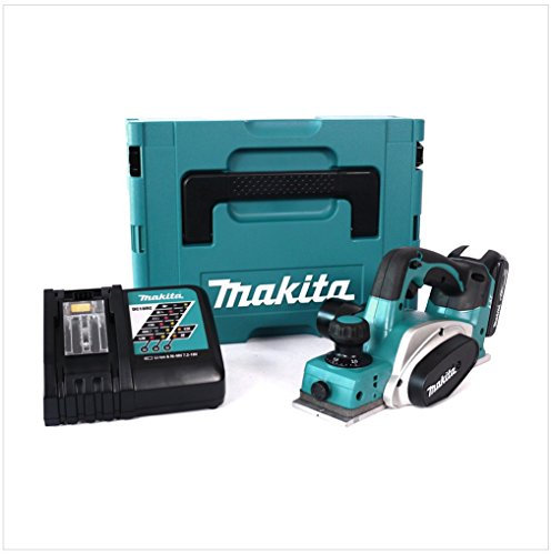 Makita DKP 180 y1j de p 18 V Batterie Li-Ion Rabot Coffret Makpac avec 1 x 2 ah batterie et dc18rc Chargeur