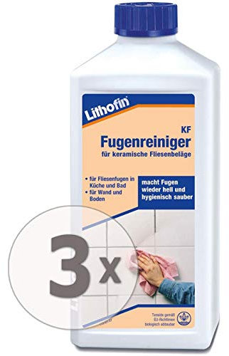 Lithofin KF Fugenreiniger 1,5 l - sehr ergiebig - intensiv wirkend - mildalkalisch - Reiniger für Fugen in Küche & Bad