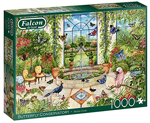 Falcon de Luxe Butterfly Conservatory 1000 pcs 1000 Teile - Puzzle Puzzlepuzzle Puzzle, Flora & Fasa, Kinder und Erwachsene, Mädchen, 12 Jahre (innen)